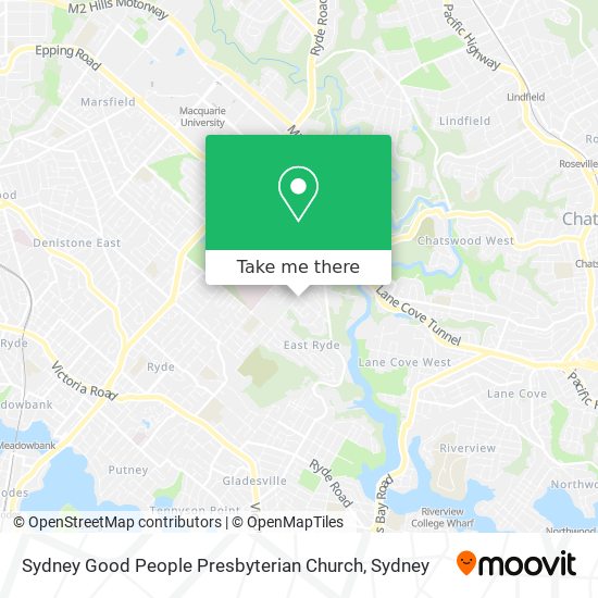 Sydney Good People Presbyterian Church map