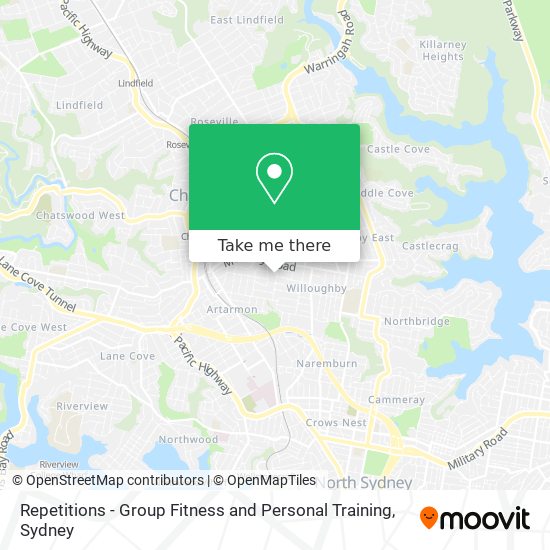 Mapa Repetitions - Group Fitness and Personal Training