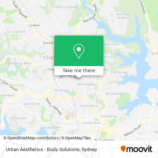 Urban Aesthetics - Body Solutions map