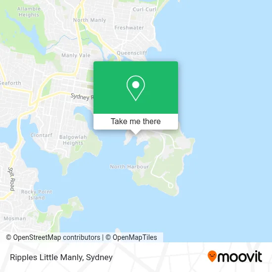 Mapa Ripples Little Manly