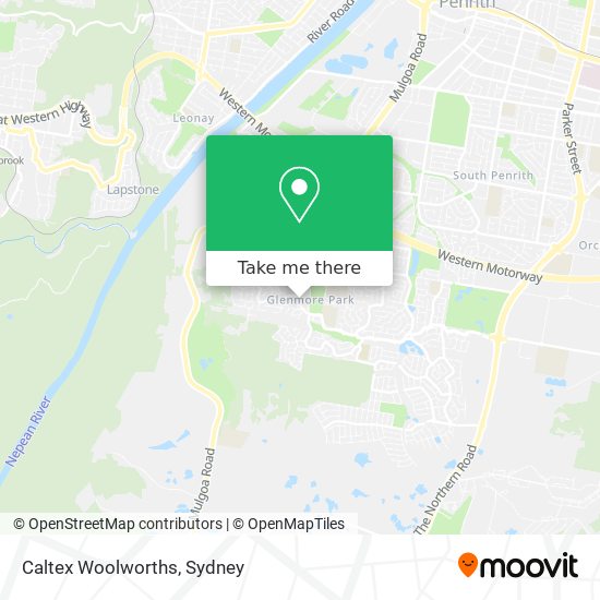 Mapa Caltex Woolworths