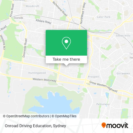 Onroad Driving Education map