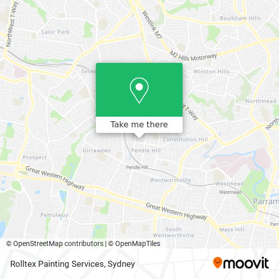 Rolltex Painting Services map