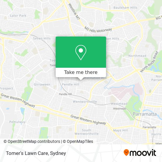 Mapa Tomer's Lawn Care