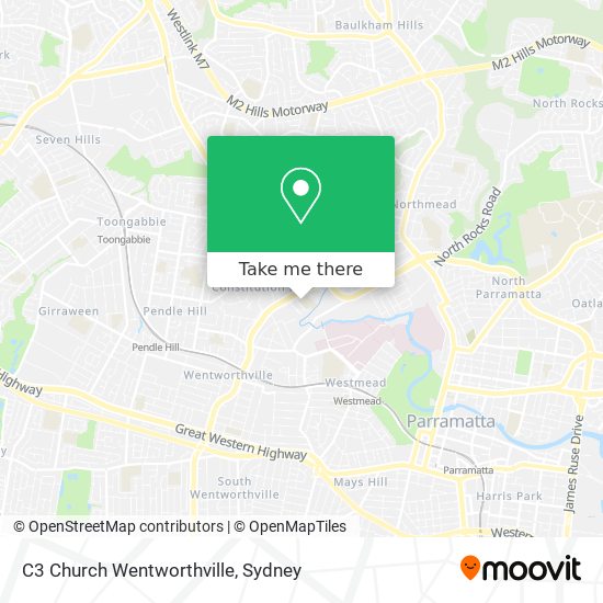 C3 Church Wentworthville map