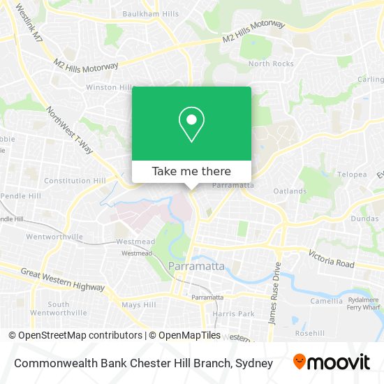 Commonwealth Bank Chester Hill Branch map