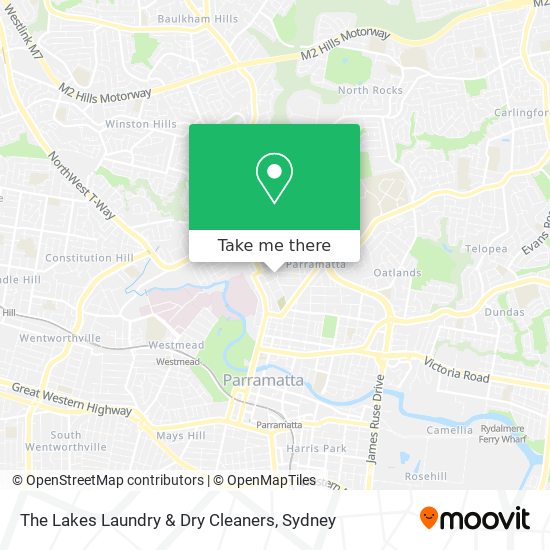The Lakes Laundry & Dry Cleaners map