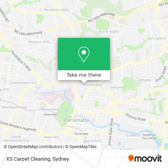 XS Carpet Cleaning map