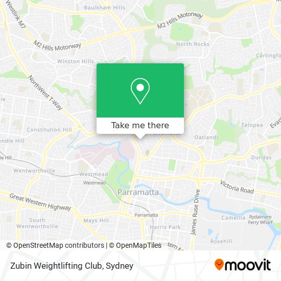 Mapa Zubin Weightlifting Club