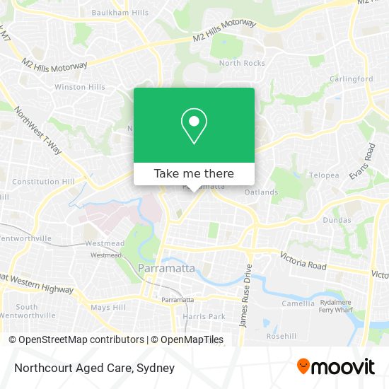 Northcourt Aged Care map