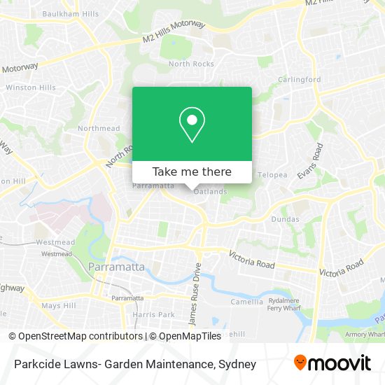 Parkcide Lawns- Garden Maintenance map