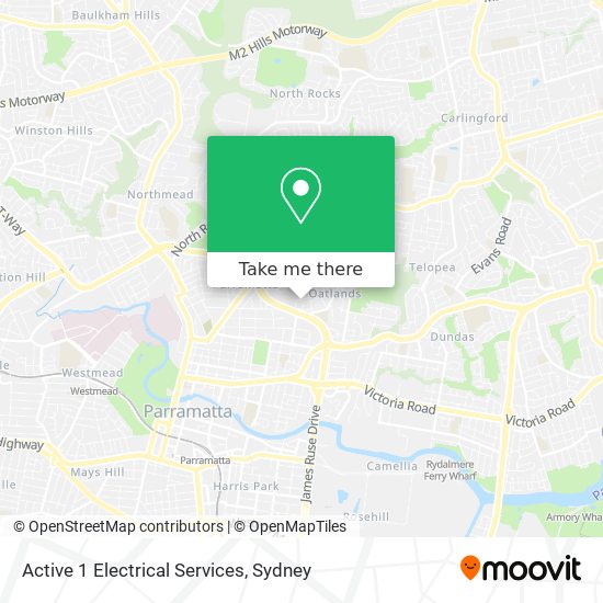 Active 1 Electrical Services map