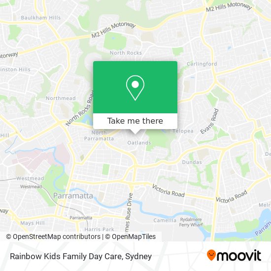 Mapa Rainbow Kids Family Day Care