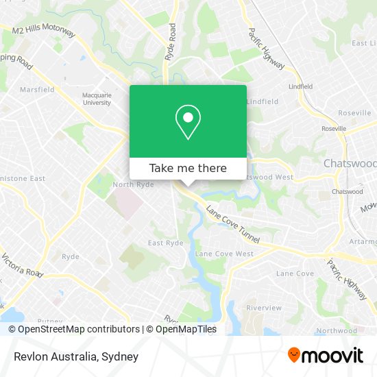 Mapa Revlon Australia