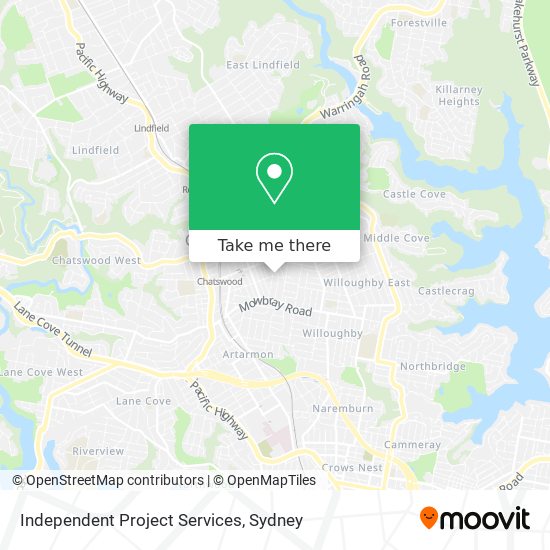 Independent Project Services map