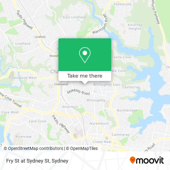 Fry St at Sydney St map