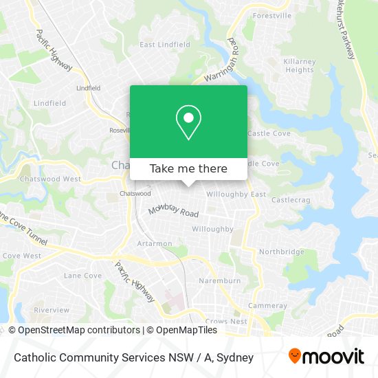 Mapa Catholic Community Services NSW / A