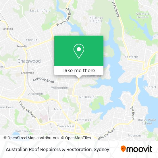 Australian Roof Repairers & Restoration map