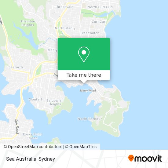 Sea Australia map