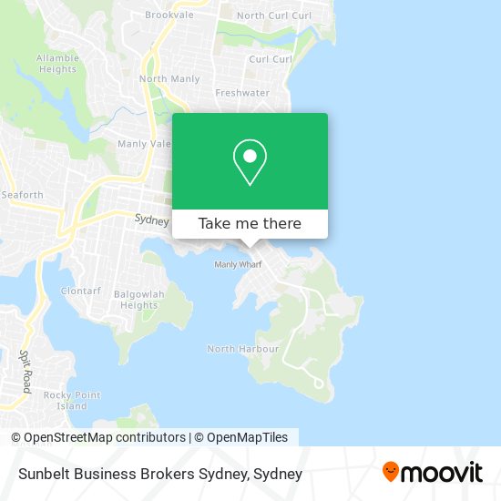 Mapa Sunbelt Business Brokers Sydney