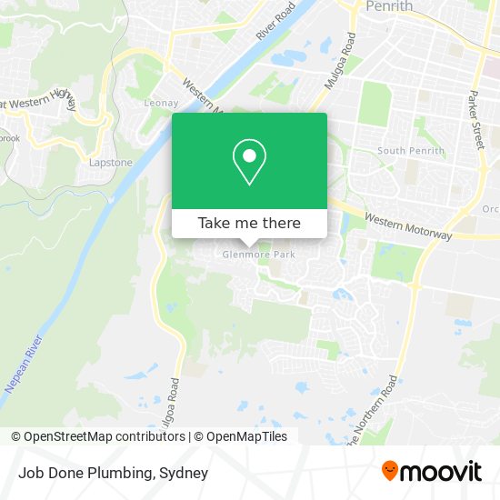 Mapa Job Done Plumbing