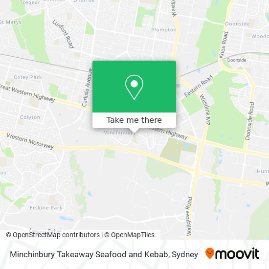 Minchinbury Takeaway Seafood and Kebab map