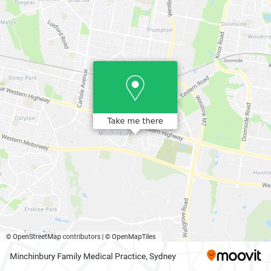 Minchinbury Family Medical Practice map