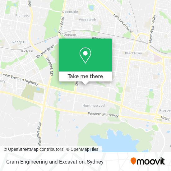 Cram Engineering and Excavation map