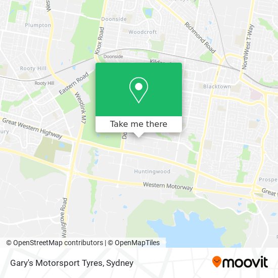 Gary's Motorsport Tyres map