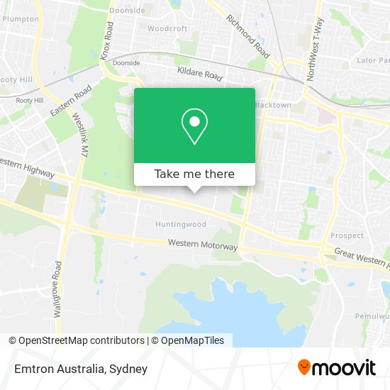 Emtron Australia map