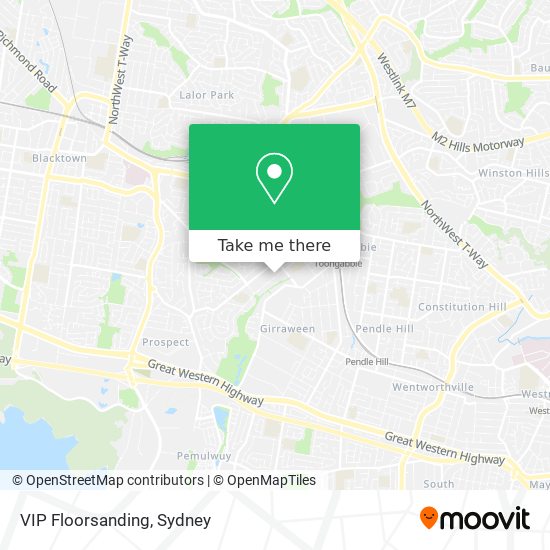 VIP Floorsanding map