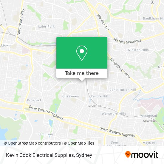 Mapa Kevin Cook Electrical Supplies