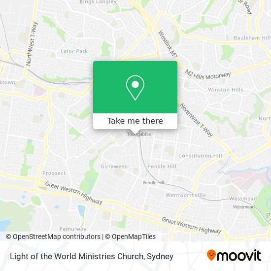 Mapa Light of the World Ministries Church