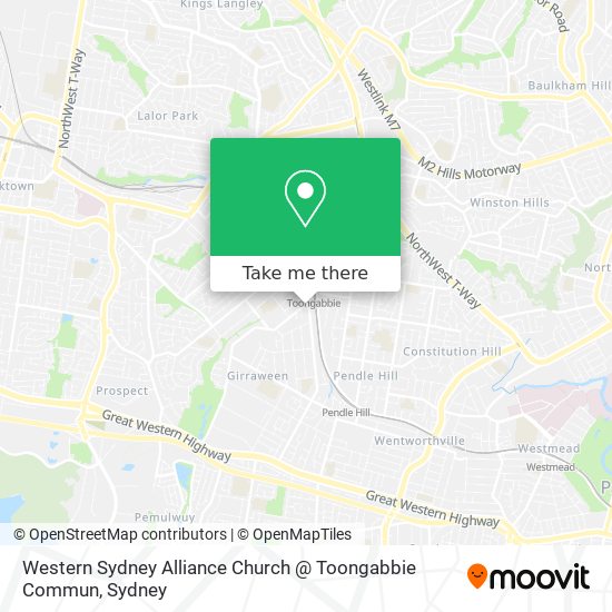 Western Sydney Alliance Church @ Toongabbie Commun map