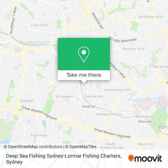 Deep Sea Fishing Sydney-Lormar Fishing Charters map