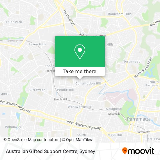 Australian Gifted Support Centre map