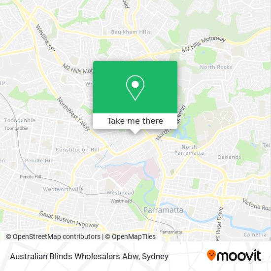 Mapa Australian Blinds Wholesalers Abw