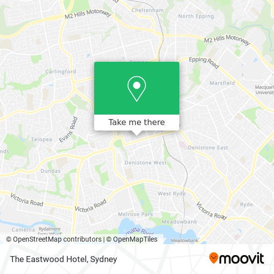 The Eastwood Hotel map