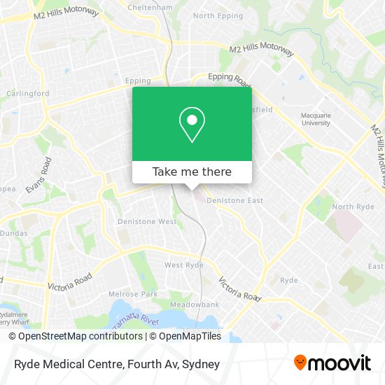 Mapa Ryde Medical Centre, Fourth Av