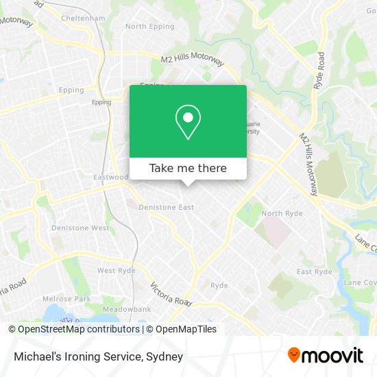 Michael's Ironing Service map