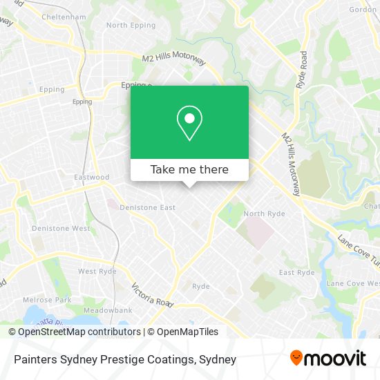 Painters Sydney Prestige Coatings map