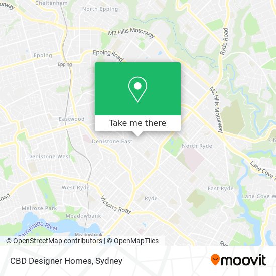 Mapa CBD Designer Homes