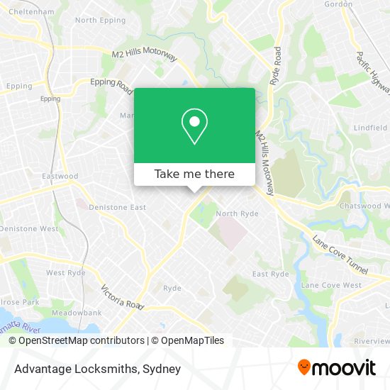 Advantage Locksmiths map