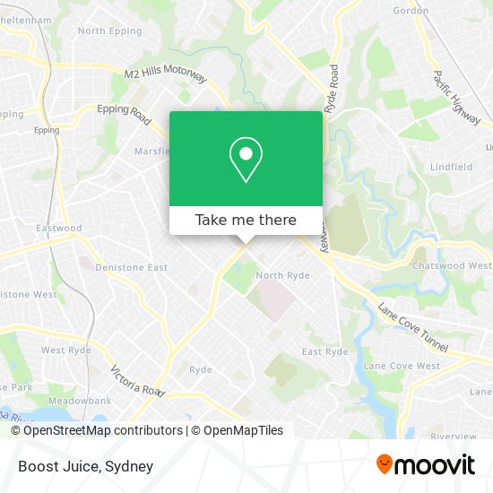 Boost Juice map