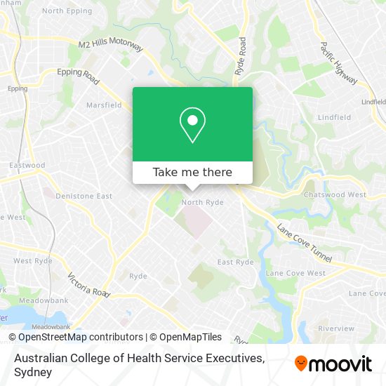 Australian College of Health Service Executives map