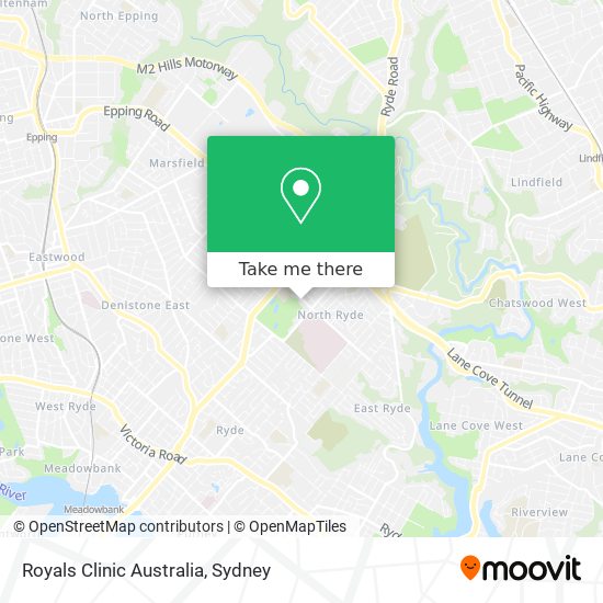 Mapa Royals Clinic Australia