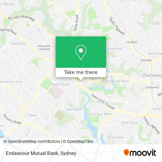 Mapa Endeavour Mutual Bank