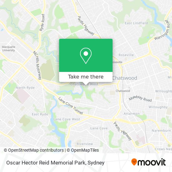 Mapa Oscar Hector Reid Memorial Park