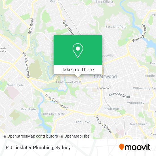 R J Linklater Plumbing map