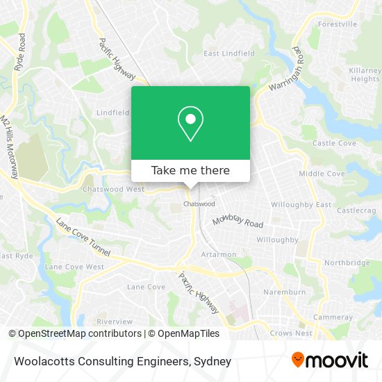 Woolacotts Consulting Engineers map